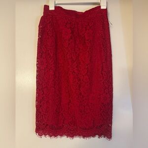 JCrew lace skirt